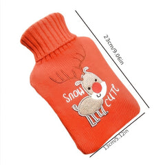 Christmas Hot Water Bag Animal Pattern Indoor Outdoor Use