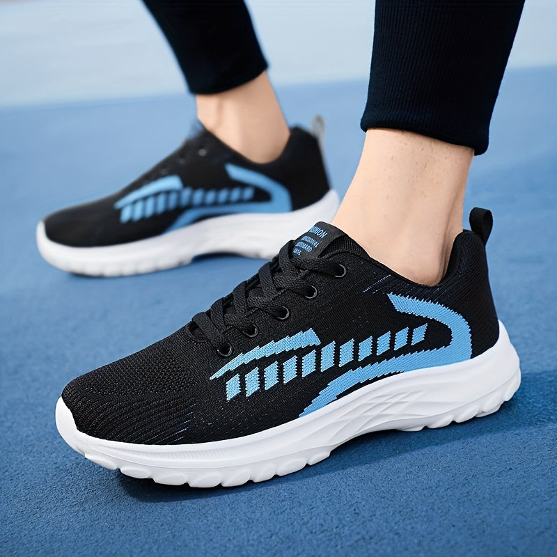 Men's Lightweight Lace Up Knit Sneakers