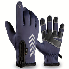1Pair Waterproof Non-slip Touch Screen Gloves for Outdoor Activities
