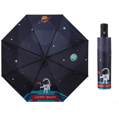 Automatic 3-fold Astronaut Umbrella UV Protection