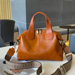 Convertible Shoulder Bag Detachable Strap Zipper Closure for Work