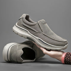 Men's Canvas Slip On Loafer Shoes Breathable Walking Sneakers
