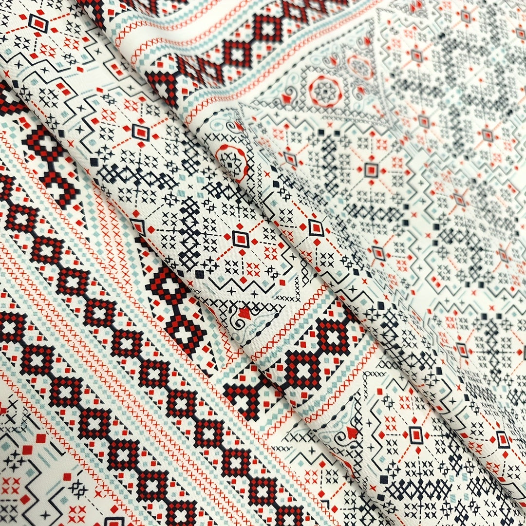 1yd Artificial Cotton Fabric Diy Cloth Pants Dress Diy Quilt Cover
