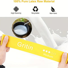 5pcs Yoga Resistance Ring Elastic Band Set for Gym Training