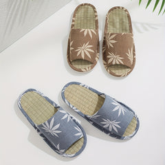 Men's Open Toe House Slippers Anti-Skid Indoor Shoes