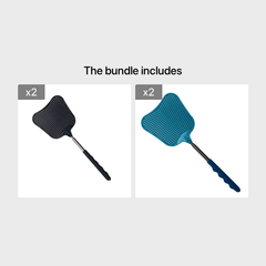 Heavy Duty Telescopic Fly Swatter Indoor Outdoor Use