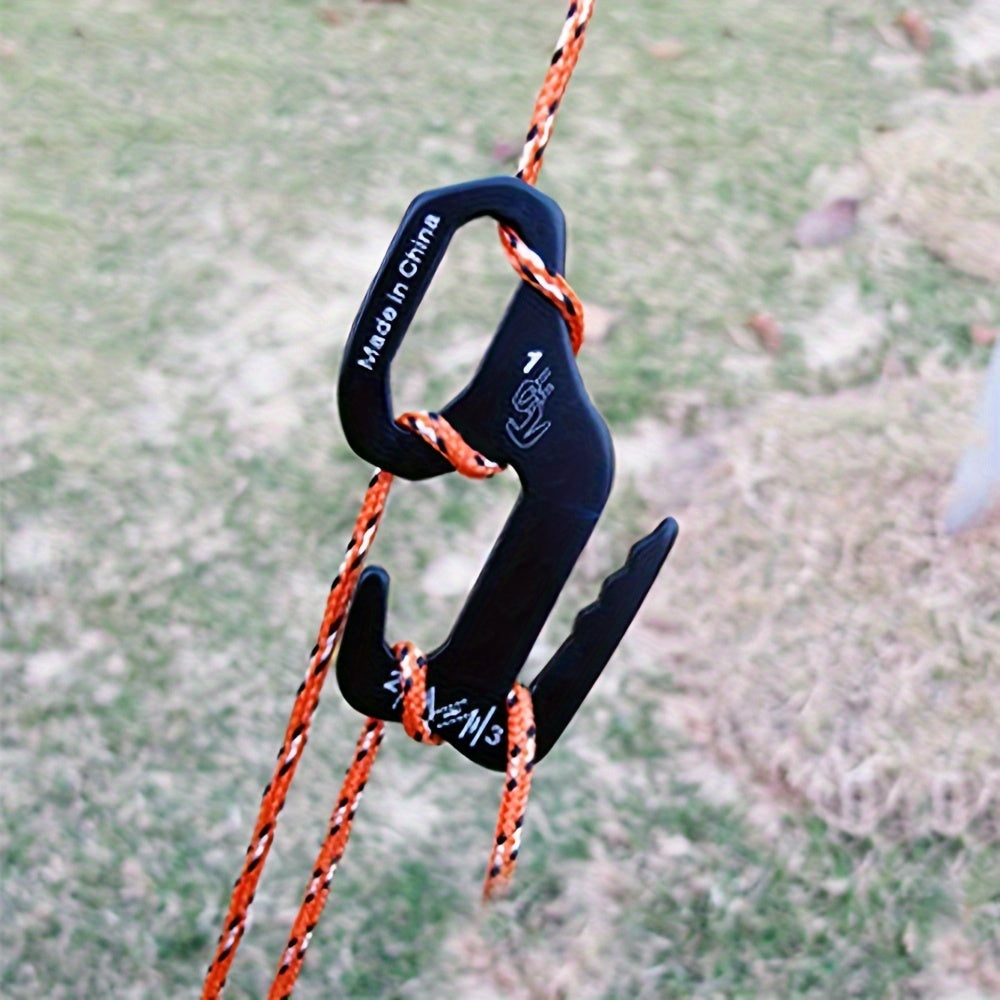 Aluminum Alloy Tent Hook 9 Shape Buckle Wind Rope Tighter Camping Accessories