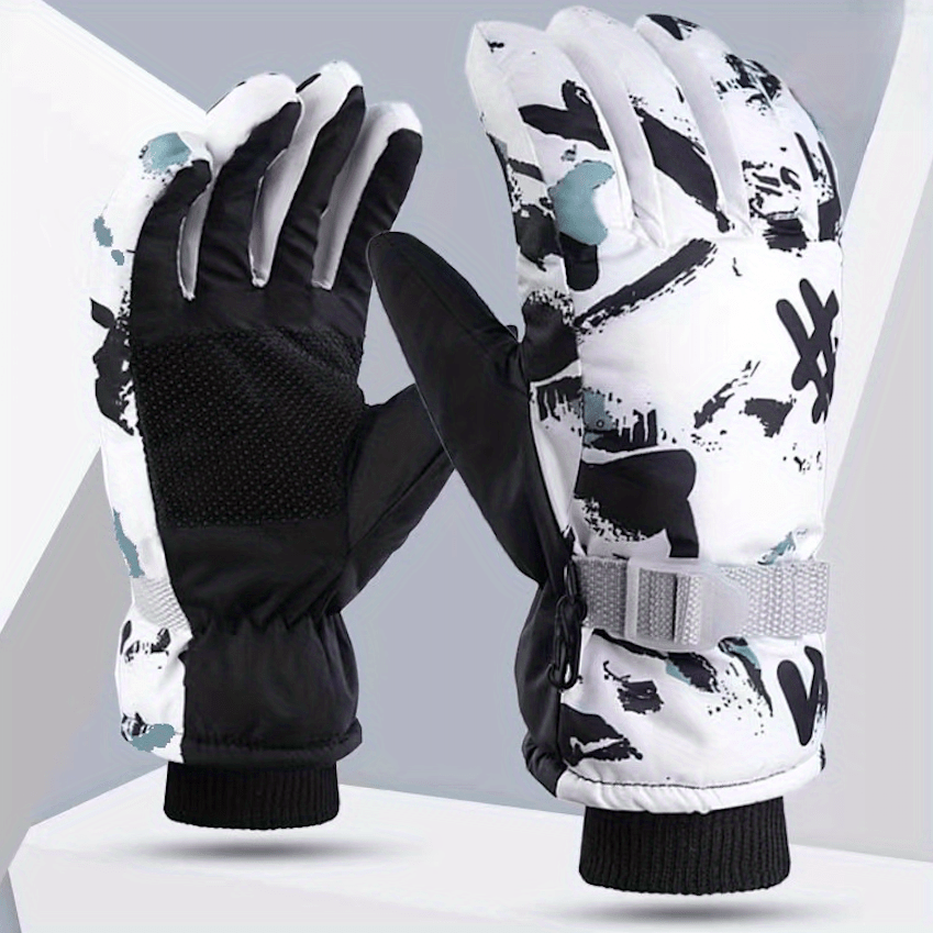 Men's Skiing Gloves Winter Outdoor Sports Gloves Windproof Touch Screen