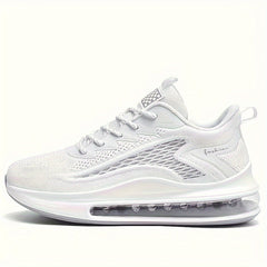 Men's Plus Size Breathable Solid Sneakers Non Slip Lace Up Shoes