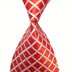 Men's Classic Stripe Jacquard Woven Tie Party Necktie