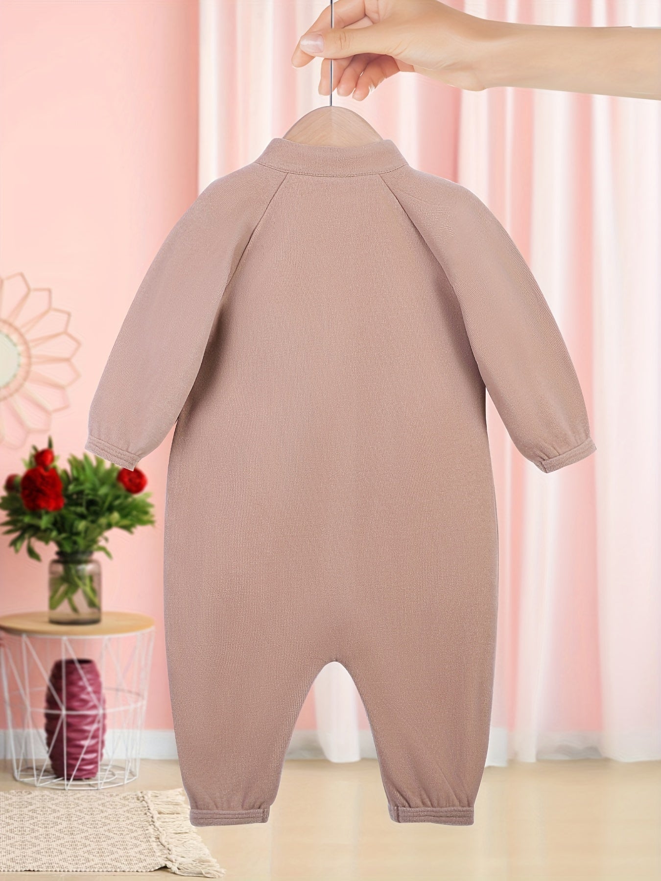 Baby Boy Ribbed Knit Footless Romper