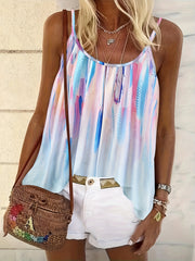 Colorful Printed Cami Top Sleeveless Summer Top