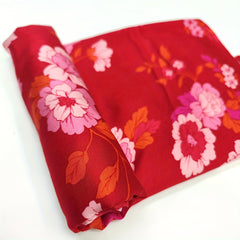 Twill Faux Silk Fabric 1yd Cut Size DIY Cloth Pants Dress Quilt Cover Fabric