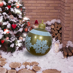 Large Outdoor Christmas Inflatable Decorated Ball, 59.94 cm, PVC Material