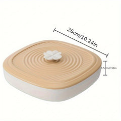 5-Compartment Snack Nuts Tray with Cover, Raya Dried Fruits Serving Platte