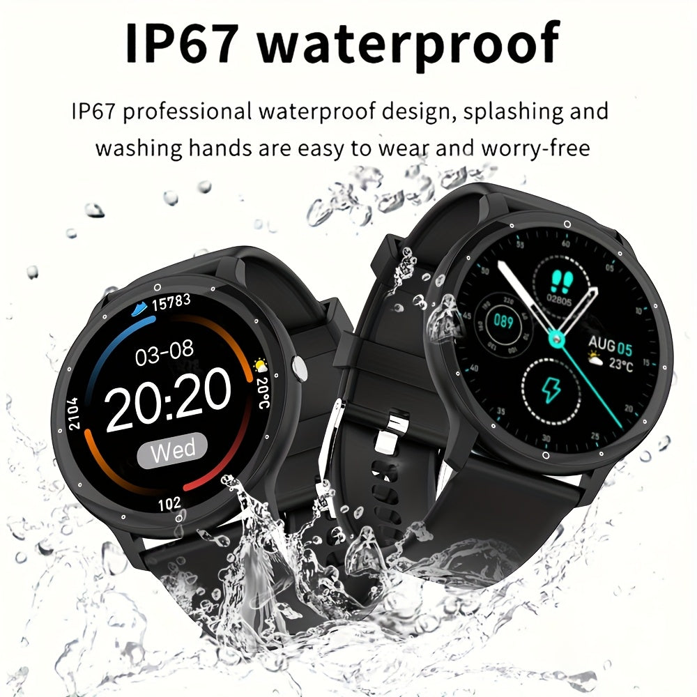 1.28' Smart Watch, Weather Forecast, Voice Assistant, Phone Compatibility