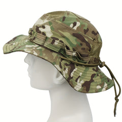 Tactical Camouflage Sunscreen Bucket Hat for Outdoor Activities