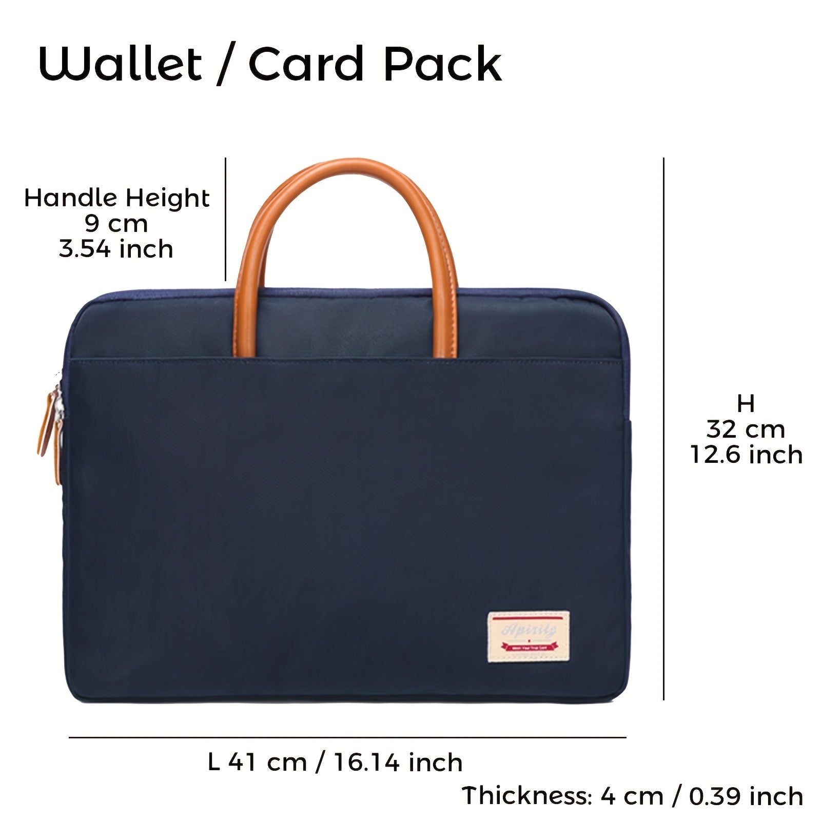 15.6 inch Laptop Bag Waterproof & Shockproof Faux Leather