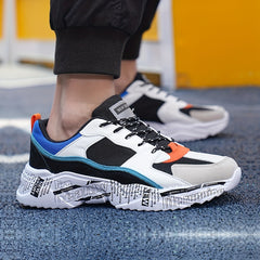 Men's Lace Up Sneakers Breathable Walking Shoes