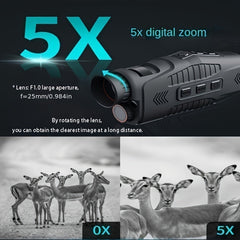 1080P HD Night Vision Monocular Binoculars 5X Digital Zoom