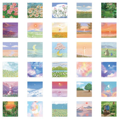 60PCS Waterproof Painting Stickers for Laptop Water Bottles Phone Bumper Decals
