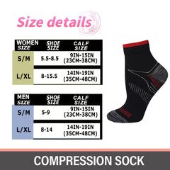 6pairs Sports Compression Socks Arch Support Breathable Comfortable Ankle Socks