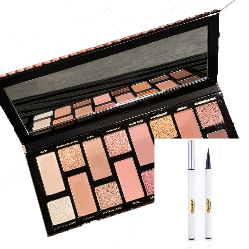 16-Color Beginner Eyeshadow Palette Pearly Matte Finish