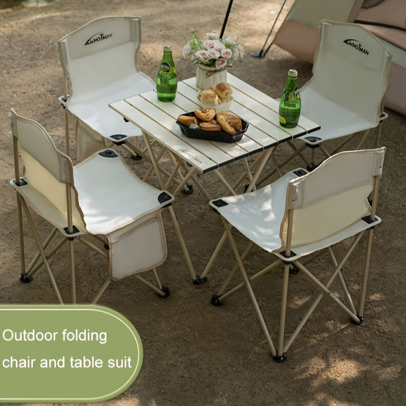 Outdoor Folding Table And Chair Set Portable Camping Furniture