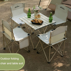 Outdoor Folding Table And Chair Set Portable Camping Furniture