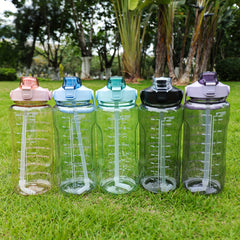 Sport Water Bottle with Straw - Stay Hydrated on the Go