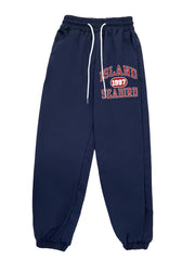 Men Letter Graphic Print Drawstring Joggers Sweatpants
