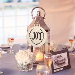 10pcs Wooden DIY Christmas Decorations With Hemp Rope