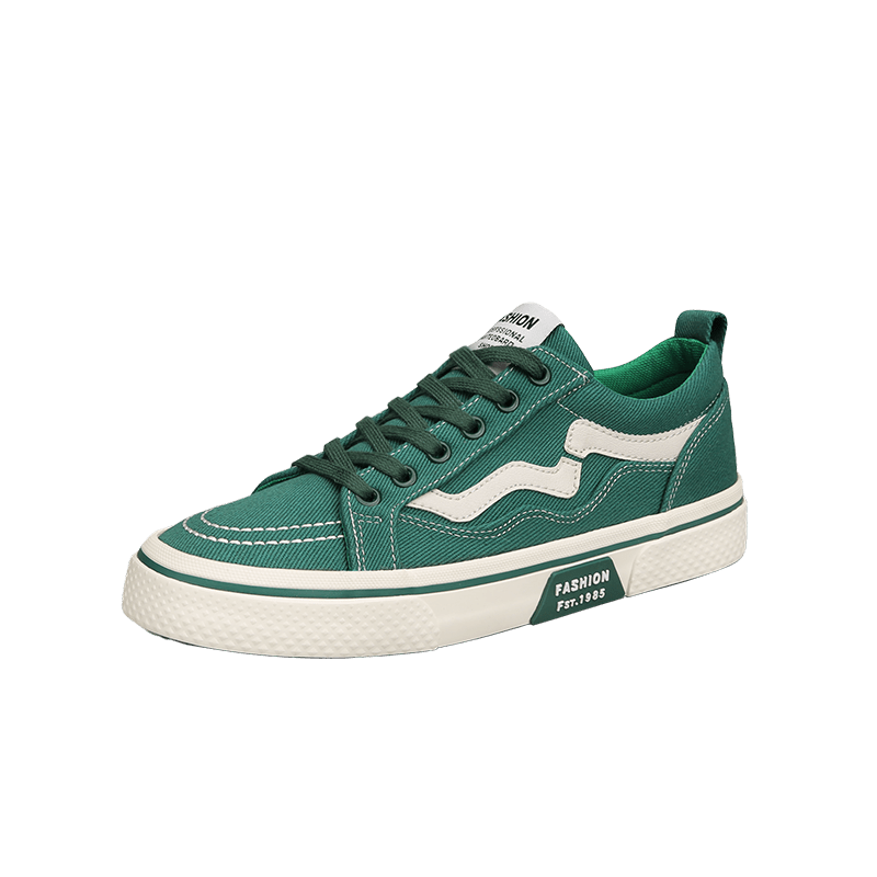 Men's Lace up Canvas Sneakers Skate Shoes Good Grip