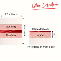 80pcs Rose Foil Edge Bible Index Labels Laminated Bible Labels