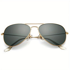 Aviator Sunglasses Men Metal Frame Retro Classic Military Pilot