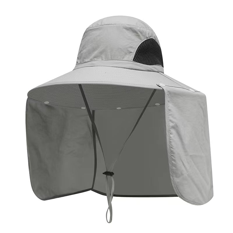 Men's Sun Protection Waterproof Bucket Hat Summer Fishing Sun Hat