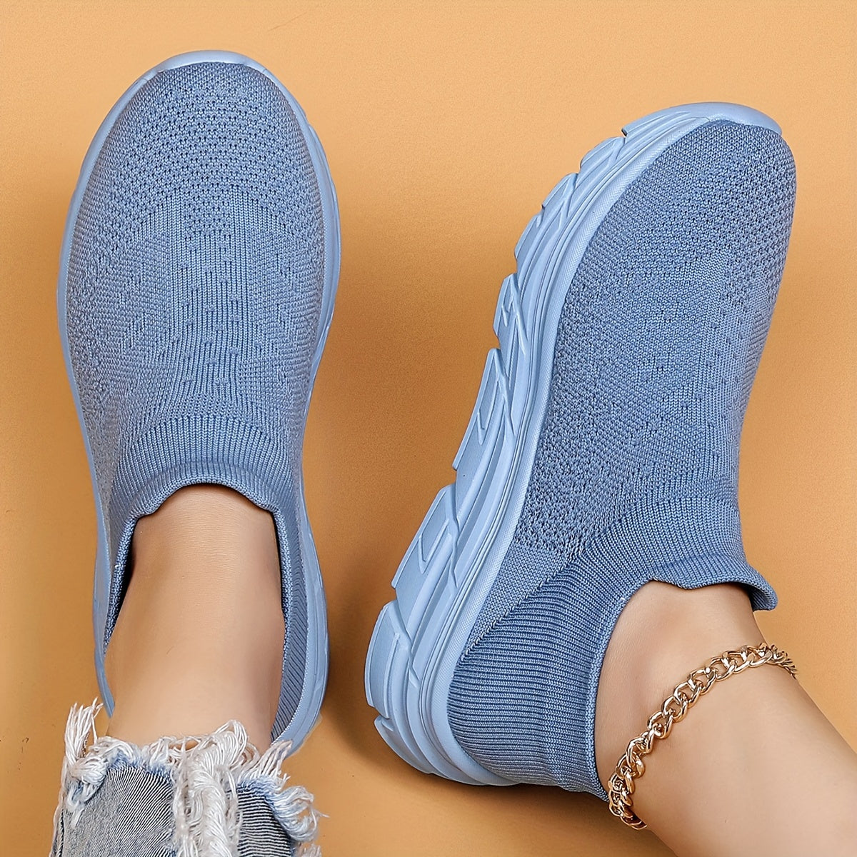 Mesh Slip On Breathable Casual Running Sneakers