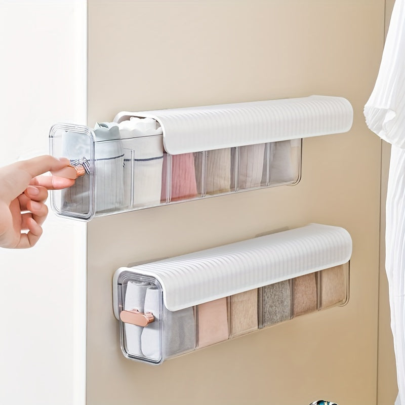 Wall mounted Underwear Storage Box Drawer Type Space saving Closet Organization