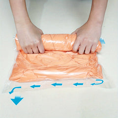 8pcs Vacuum Compression Storage Bags Transparent Sealed Moving Bags