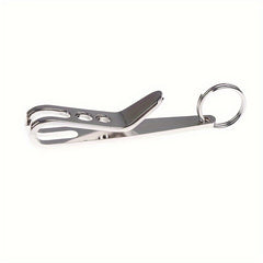 3pcs Stainless Steel Key Suspension Clip Holder with Keychain