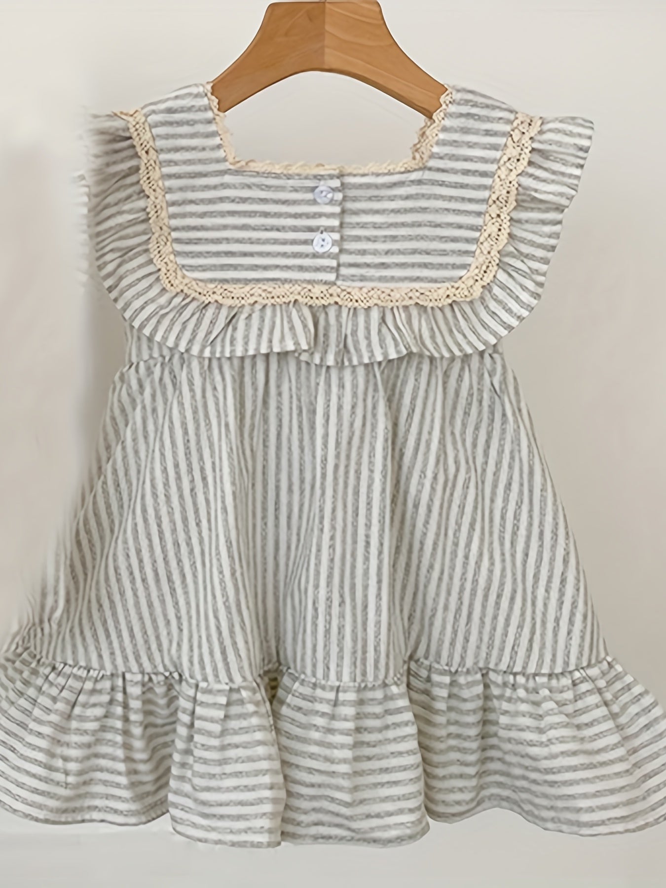 Baby Girls Cotton Princess Dress Ruffle Summer Dress