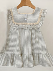 Baby Girls Cotton Princess Dress Ruffle Summer Dress