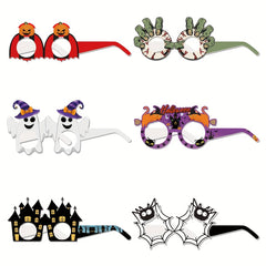 6pcs Halloween Paper Glasses with Paper Box Packaging