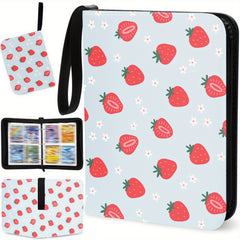 Card Binder 50 Sleeves 3 Rings Great Holiday Gift for Kids & Adults