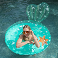 Inflatable Starfish Swimming Ring For Adults, PVC Thickened Floatie
