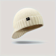 Winter Knitted Hat Unisex Windproof Ear Protection Large Head Circumference