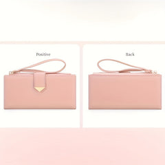Personalized Women's Clutch Wallet with Snap Closure