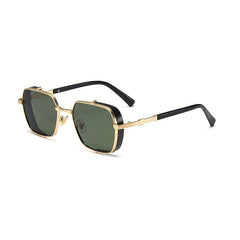 Steampunk Metal Square Frame Men's Sunglasses UV Protection