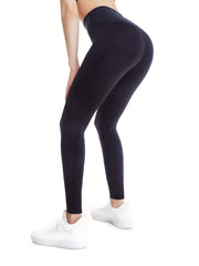 High Waist Solid Yoga Leggings Women's Fitness Pants