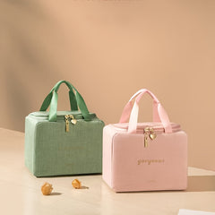 Large Capacity Insulated Bento Tote Bag for Office Workers